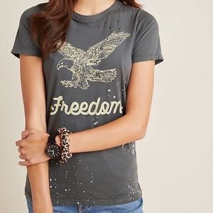 Anthropologie freedom tee NWT
